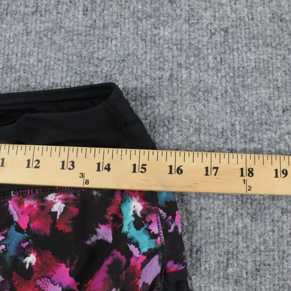 Lululemon Skirt Womens 6 Hotty Hot II Mini Midnight Bloom Black Fuschia Skort - Picture 9 of 10